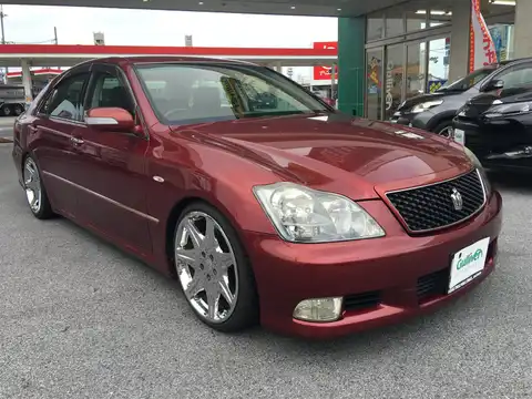 カタログ画像：クラウン （CROWN） アスリートＧパッケージ 2005年10月 DBA-GRS184 3500cc ジンジャーレッドマイカメタリック 燃費10.0km / l メイン（その他）