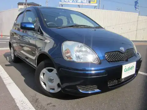 カタログ画像：ヴィッツ （VITZ） Ｆ 2004年4月 CBA-NCP15 1300cc ダークブルーマイカメタリック 燃費16.6km / l メイン（その他）