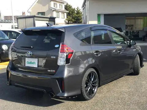 カタログ画像：プリウスα （PRIUS ALPHA） Ｓツーリングセレクション・Ｇ’ｓ 2015年2月 DAA-ZVW41W 1800cc グレーメタリック 燃費26.2km / l バック