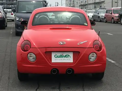 カタログ画像：コペン （COPEN） アクティブトップ 2004年6月 ABA-L880K 660cc ＤＣ・シャイニングレッド 燃費18.0km / l バック