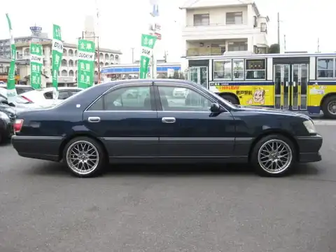 カタログ画像：クラウン （CROWN） アスリートＶ 2000年4月 GH-JZS171 2500cc ダークブルーマイカ 燃費9.2km / l 外装