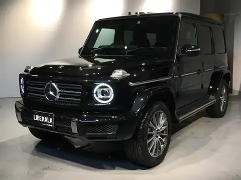 カタログ画像：Ｇクラス （G-CLASS） Ｇ３５０ｄ ＡＭＧライン 2019年10月 3DA-463349 3000cc オブシディアンブラック（Ｍ）orマグネタイトブラック（Ｍ） 燃費9.9km / l フロント