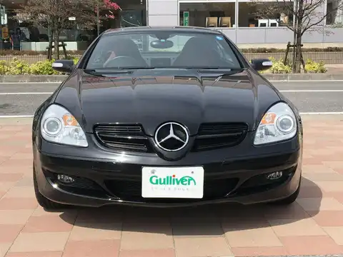 カタログ画像：ＳＬＫ （SLK） ＳＬＫ２００コンプレッサー 2007年1月 CBA-171442 1800cc オブシディアンブラック（Ｍ） 燃費10.8km / l フロント