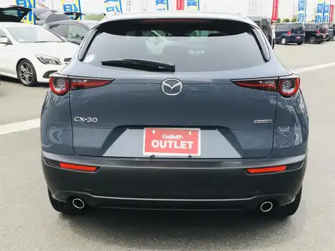 カタログ画像：ＣＸ－３０ （CX-30） ＸＤ ブラックトーンエディション 2021年11月 3DA-DM8P 1800cc ポリメタルグレーメタリック 燃費18.7km / l バック