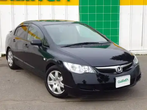 カタログ画像：シビック （CIVIC） １．８Ｇ 2005年9月 DBA-FD1 1800cc ナイトホークブラック・パール 燃費17.0km / l メイン（その他）