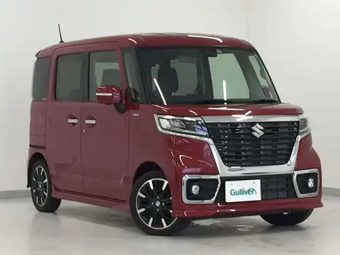 カタログ画像：スペーシアカスタム （SPACIA CUSTOM） ハイブリッドＸＳターボ 2017年12月 DAA-MK53S 660cc フェニックスレッドパール 燃費25.6km / l メイン（その他）