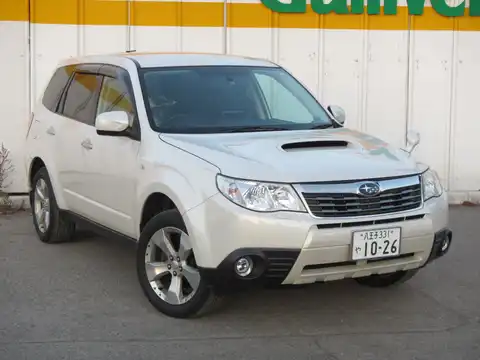 カタログ画像：フォレスター （FORESTER） ２．０ＸＴ ブラックレザーリミテッド 2008年8月 CBA-SH5 2000cc サテンホワイト・パール 燃費13.0km / l メイン（その他）