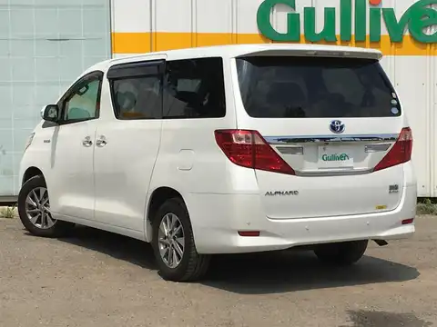 カタログ画像：アルファードハイブリッド （ALPHARD HYBRID） ハイブリッドＧ Ｌパッケージ 2014年4月 DAA-ATH20W 2400cc ゴールドパールクリスタルシャイン 燃費16.2km / l バック