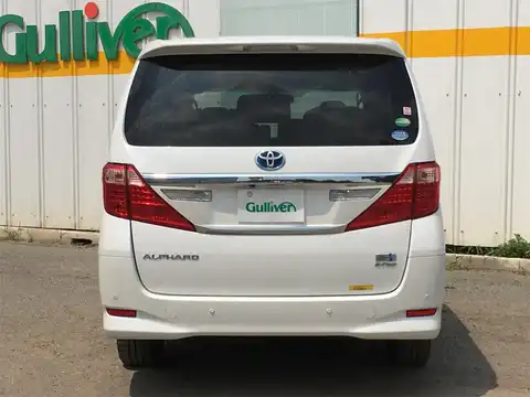 カタログ画像：アルファードハイブリッド （ALPHARD HYBRID） ハイブリッドＧ Ｌパッケージ 2014年4月 DAA-ATH20W 2400cc ゴールドパールクリスタルシャイン 燃費16.2km / l バック