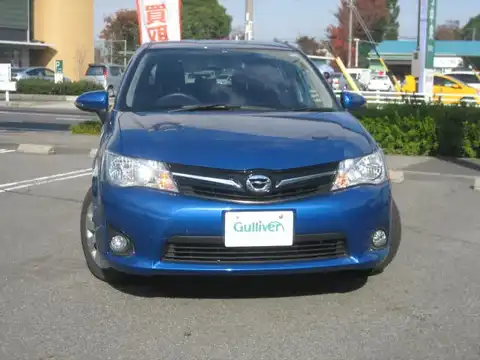 カタログ画像：カローラフィールダー （COROLLA FIELDER） １．５Ｘ 2012年6月 DBA-NZE161G 1500cc ブルーメタリック 燃費19.6km / l フロント