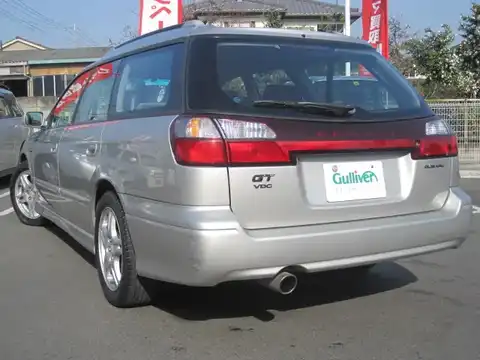 カタログ画像：レガシィツーリングワゴン （LEGACY TOURING WAGON） ＧＴ－ＶＤＣ 2000年5月 GF-BH5 2000cc アークティックシルバー・メタリック 燃費11.2km / l バック