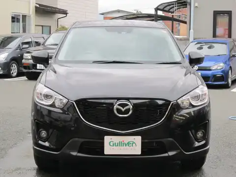 カタログ画像：ＣＸ－５ （CX-5） ２０Ｓ 2012年12月 DBA-KEEAW 2000cc ジェットブラックマイカ 燃費16.0km / l フロント