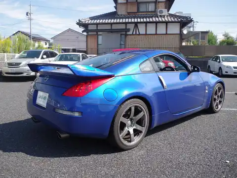 カタログ画像：フェアレディＺ （FAIRLADY Z） バージョンＳＴ 2008年1月 CBA-Z33 3500cc モンテレーブルー（ＣＰＭ） 燃費9.2km / l バック