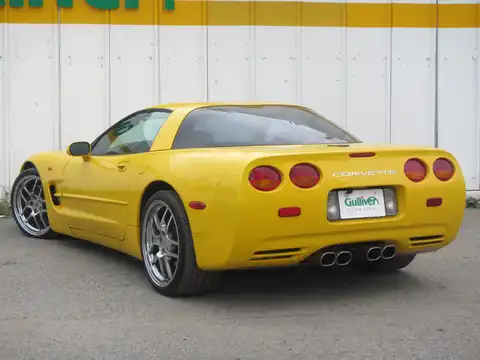 カタログ画像：シボレーコルベット （CHEVROLET CORVETTE） Ｚ５１ 2002年11月 GH-CY25E 5700cc ミレニアムイエロー バック