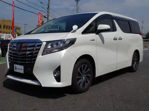 カタログ画像：アルファードハイブリッド （ALPHARD HYBRID） ハイブリッドＧ 2015年1月 DAA-AYH30W 2500cc ラグジュアリーホワイトパールクリスタルシャインガラスフレークorホワイトパールクリスタルシャイン 燃費18.4km / l フロント