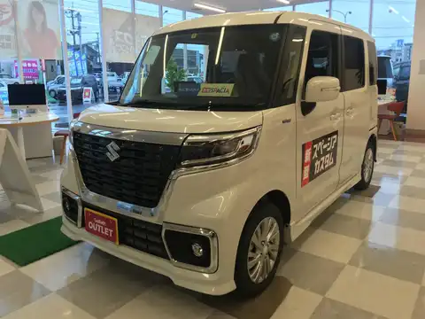 カタログ画像：スペーシアカスタム （SPACIA CUSTOM） ハイブリッドＧＳ 2017年12月 DAA-MK53S 660cc ピュアホワイトパール 燃費26.4km / l 外装