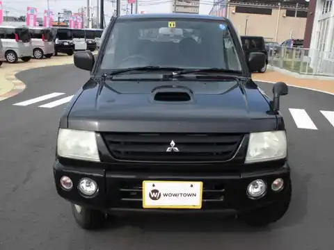 カタログ画像：パジェロミニ （PAJERO MINI） ＶＲ 2002年9月 TA-H58A 660cc ブラックマイカ フロント