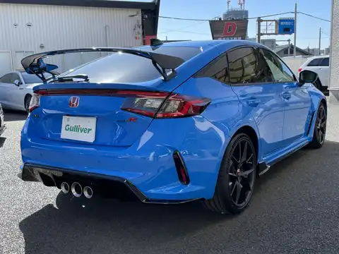 カタログ画像：シビック （CIVIC） タイプＲ レーシングブラックパッケージ 2025年9月 6BA-FL5 2000cc レーシングブルー・パール 燃費12.5km / l 外装