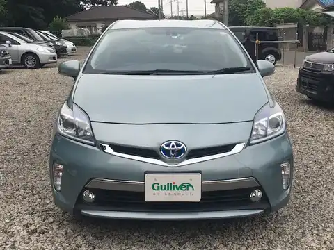 カタログ画像：プリウスＰＨＶ （PRIUS PHV） Ｇ 2012年11月 DLA-ZVW35 1800cc フロスティーグリーンマイカ 燃費31.6km / l フロント