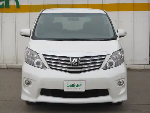 カタログ画像：アルファード （ALPHARD） ２４０Ｓ プライムセレクションⅡ 2010年4月 DBA-ANH25W 2400cc ホワイトパールクリスタルシャイン 燃費10.4km / l フロント