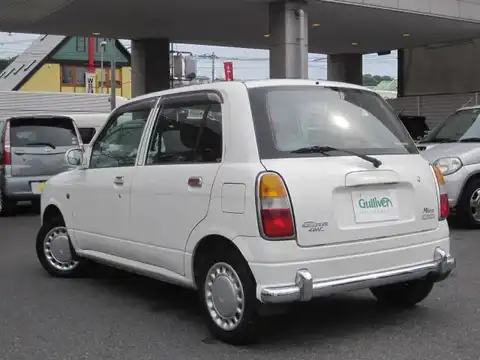 カタログ画像：ミラジーノ （MIRA GINO） ジーノ・ターボ 1999年3月 GF-L710S 660cc パールホワイトII 燃費19.6km / l バック