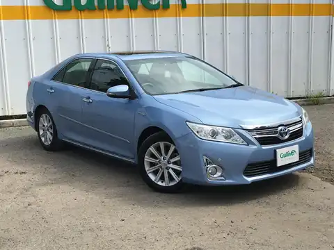 カタログ画像：カムリ （CAMRY） ハイブリッド Ｇパッケージ 2012年9月 DAA-AVV50 2500cc トゥルーブルーマイカメタリック 燃費23.4km / l メイン（その他）