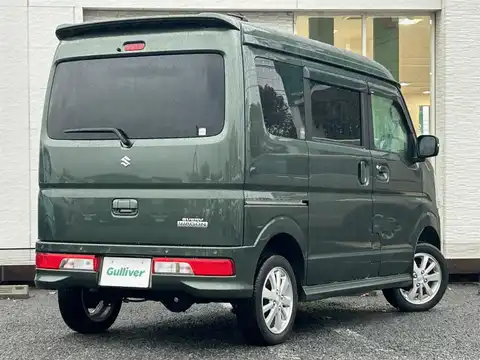 カタログ画像：エブリイワゴン （EVERY WAGON） ＰＺターボスペシャル 標準ルーフ 2022年4月 3BA-DA17W 660cc ブルーイッシュブラックパール３ 燃費13.3km / l バック