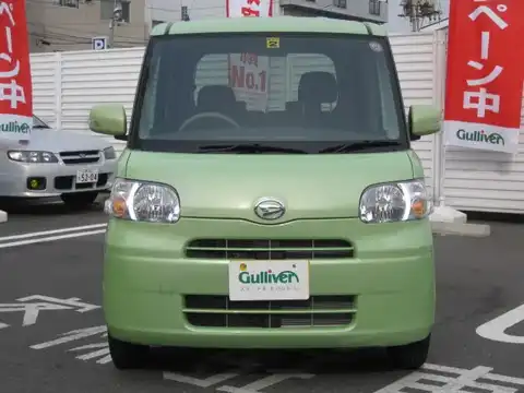 カタログ画像：タント （TANTO） Ｘ 2011年6月 DBA-L375S 660cc マスカットグリーンメタリック 燃費22.5km / l フロント