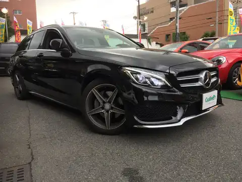 カタログ画像：Ｃクラスステーションワゴン （C-CLASS STATIONWAGON） Ｃ２００ ステーションワゴン スポーツ 2017年2月 RBA-205242 2000cc オブシディアンブラック（Ｍ） 燃費14.2km / l メイン（その他）