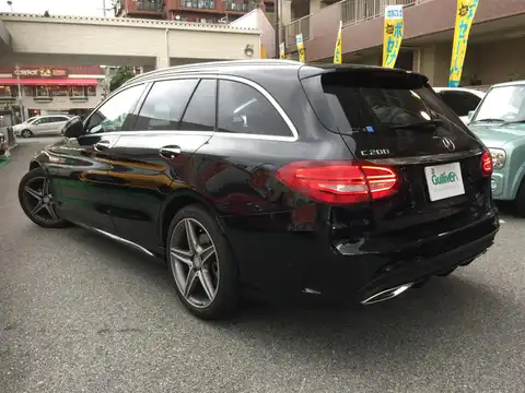 カタログ画像：Ｃクラスステーションワゴン （C-CLASS STATIONWAGON） Ｃ２００ ステーションワゴン スポーツ 2015年4月 RBA-205242 2000cc オブシディアンブラック（Ｍ） 燃費16.5km / l バック