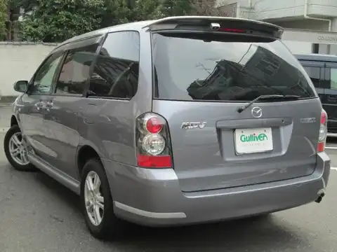 カタログ画像：ＭＰＶ （MPV） スポーツ 2003年10月 LA-LW3W 2300cc チタニウムグレーメタリックⅡ 燃費10.0km / l バック