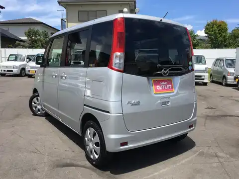 カタログ画像：フレアワゴン （FLAIR WAGON） ＬＳ 2012年6月 DBA-MM21S 660cc シルキーシルバーメタリック 燃費19.2km / l バック