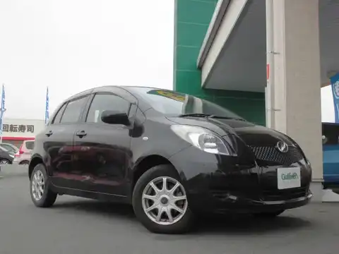 カタログ画像：ヴィッツ （VITZ） Ｆ アドバンスドエディション 2007年1月 CBA-NCP95 1300cc ブラックマイカ 燃費16.0km / l メイン（その他）