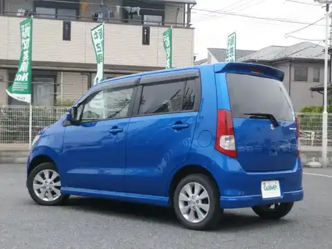 カタログ画像：ワゴンＲ （WAGON R） ＦＸリミテッド 2010年8月 DBA-MH23S 660cc パールメタリックカシミールブルー 燃費21.0km / l バック