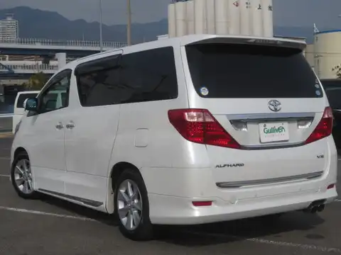 カタログ画像：アルファード （ALPHARD） ３５０Ｘ 2008年5月 DBA-GGH25W 3500cc ホワイトパールクリスタルシャイン 燃費9.4km / l バック