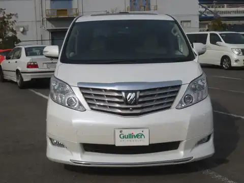 カタログ画像：アルファード （ALPHARD） ３５０Ｘ 2008年5月 DBA-GGH25W 3500cc ホワイトパールクリスタルシャイン 燃費9.4km / l フロント