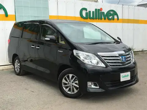 カタログ画像：アルファードハイブリッド （ALPHARD HYBRID） ハイブリッドＸ 2011年11月 DAA-ATH20W 2400cc ブラック 燃費17.0km / l メイン