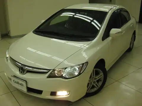 カタログ画像：シビック （CIVIC） １．８Ｓ 2005年9月 DBA-FD1 1800cc プレミアムホワイト・パール 燃費17.0km / l 外装