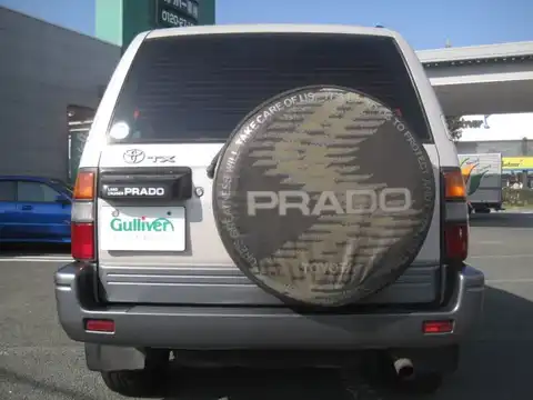 カタログ画像：ランドクルーザープラド （LAND CRUISER PRADO） ＴＪ 1997年4月 KD-KZJ95W 3000cc ホワイト バック