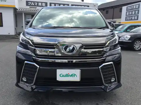 カタログ画像：ヴェルファイア （VELLFIRE） ２．５Ｚ Ｇエディション 2015年1月 DBA-AGH35W 2500cc バーニングブラッククリスタルシャインガラスフレーク 燃費12.0km / l フロント