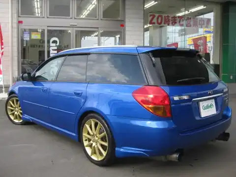 カタログ画像：レガシィツーリングワゴン （LEGACY TOURING WAGON） ２．０ＧＴスペックＢ ＷＲ－リミテッド ２００４ 2004年7月 TA-BP5 2000cc ＷＲブルー・マイカ 燃費12.0km / l バック