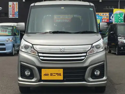 カタログ画像：スペーシアカスタム （SPACIA CUSTOM） ＧＳ 2016年12月 DAA-MK42S 660cc スチールシルバーメタリック 燃費29.0km / l フロント