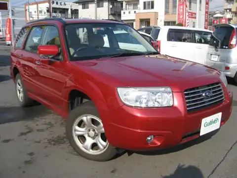 カタログ画像：フォレスター （FORESTER） ２．０Ｘ 2007年1月 CBA-SG5 2000cc ガーネットレッド・パール 燃費13.0km / l メイン（その他）