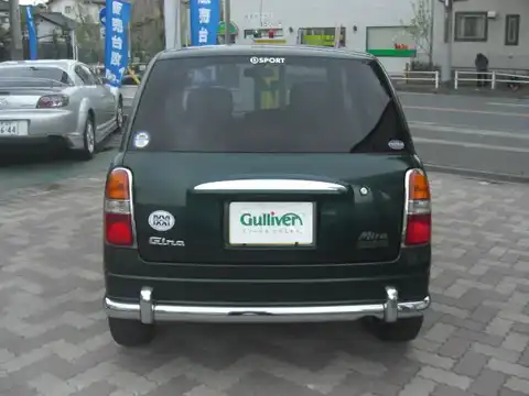 カタログ画像：ミラジーノ （MIRA GINO） ミニライトスペシャルターボ 2004年6月 ABA-L710S 660cc ブリティッシュグリーンマイカ 燃費19.6km / l バック