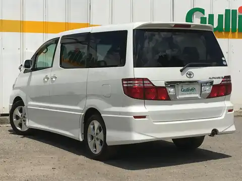 カタログ画像：アルファードＶ （ALPHARD V） ＡＳ プラチナセレクションⅡ 2007年6月 DBA-ANH15W 2400cc ホワイトパールマイカ 燃費9.4km / l バック