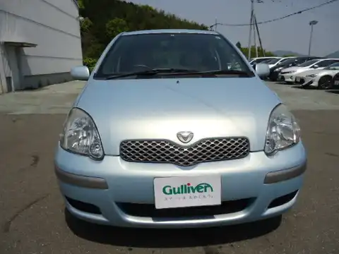 カタログ画像：ヴィッツ （VITZ） Ｕ Ｌパッケージ・ＮＥＯエディション 2004年5月 CBA-SCP13 1300cc ペールブルーマイカメタリック 燃費23.0km / l フロント