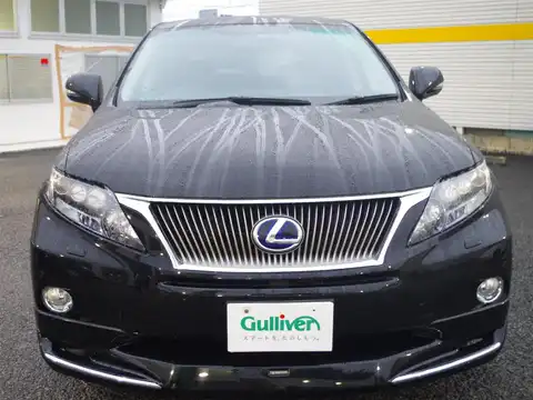 カタログ画像：ＲＸ （RX） ＲＸ４５０ｈ バージョンＬ 2009年10月 DAA-GYL10W 3500cc ダークブルーマイカカラークリア 燃費17.4km / l フロント