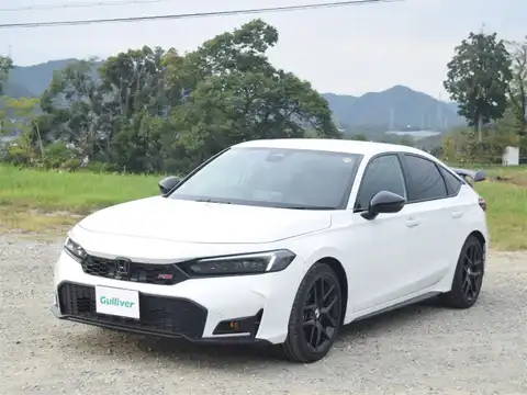 カタログ画像：シビック （CIVIC） タイプＲ レーシングブラックパッケージ 2025年9月 6BA-FL5 2000cc チャンピオンシップホワイト 燃費12.5km / l 外装