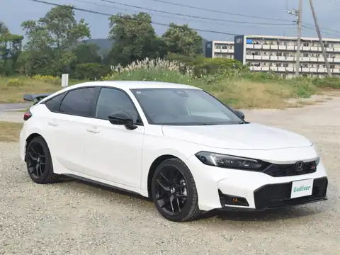 カタログ画像：シビック （CIVIC） タイプＲ レーシングブラックパッケージ 2025年9月 6BA-FL5 2000cc チャンピオンシップホワイト 燃費12.5km / l 外装