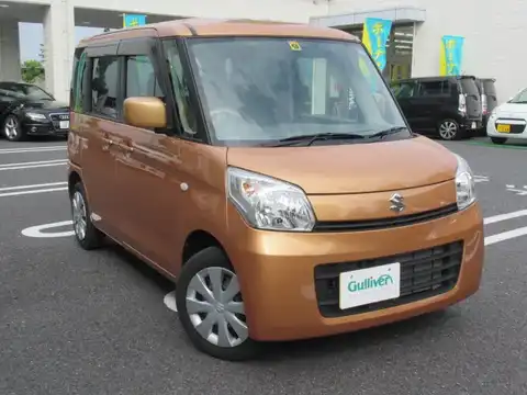 カタログ画像：スペーシア （SPACIA） Ｘ（レーダーブレーキサポート装着車） 2014年4月 DBA-MK32S 660cc キャンドルオレンジメタリック 燃費29.0km / l メイン（その他）